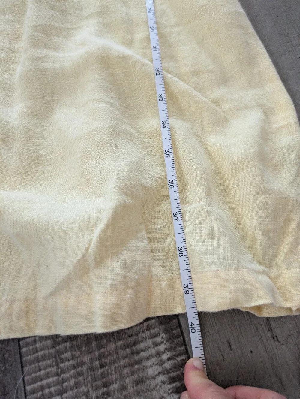 C C Collection Dress Womens M Yellow Midi Sleeveless Linen Floral VTG USA